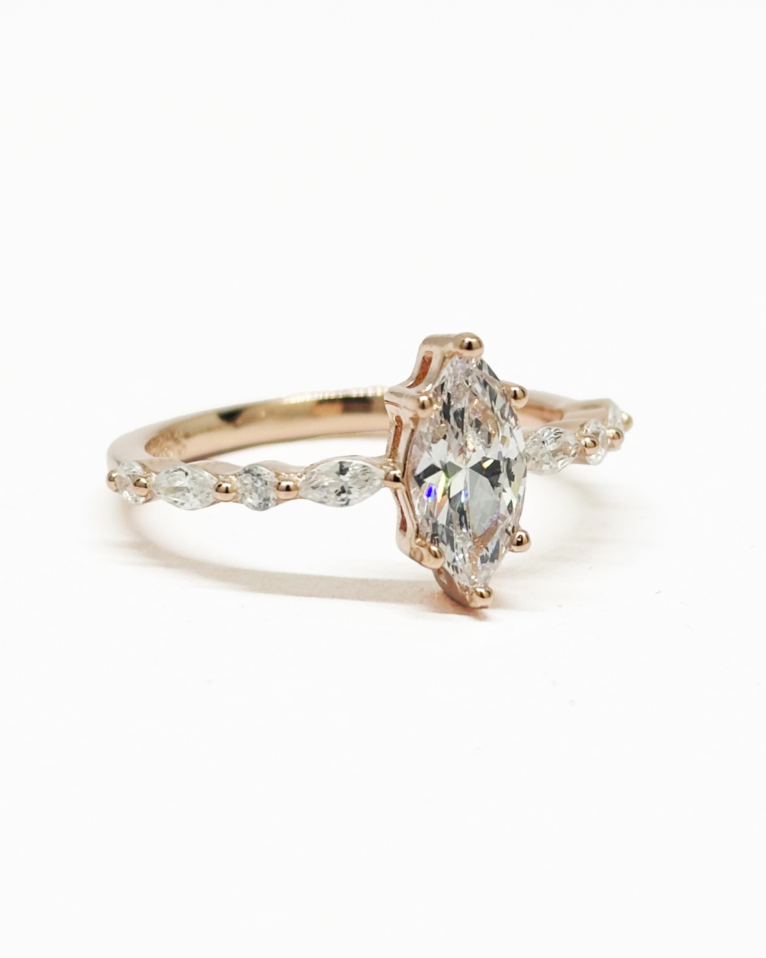 Marquise Dupe Rose Gold Ring