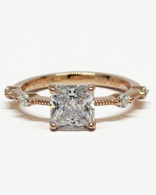 Princess Petal Rose Gold Ring