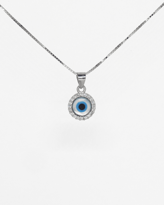Circle Evil Eye Necklace