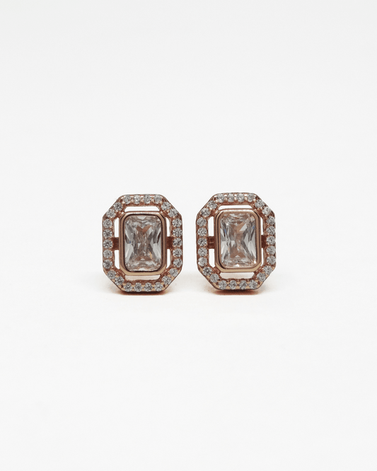 Illusion Rose Gold Stud