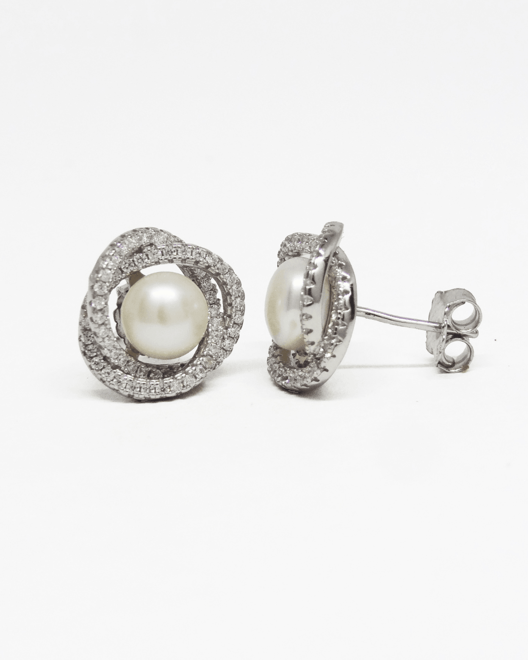 Grace Pearl Silver Studs